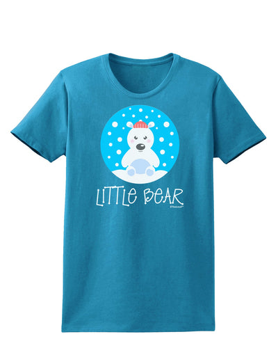 Matching Polar Bear Family - Little Bear Womens Dark T-Shirt by TooLoud-Womens T-Shirt-TooLoud-Turquoise-X-Small-Davson Sales