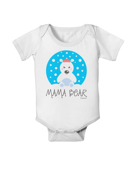 Matching Polar Bear Family - Mama Bear Baby Romper Bodysuit by TooLoud-Baby Romper-TooLoud-White-06-Months-Davson Sales