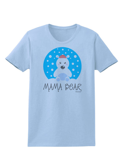 Matching Polar Bear Family - Mama Bear Womens T-Shirt by TooLoud-Womens T-Shirt-TooLoud-Light-Blue-X-Small-Davson Sales