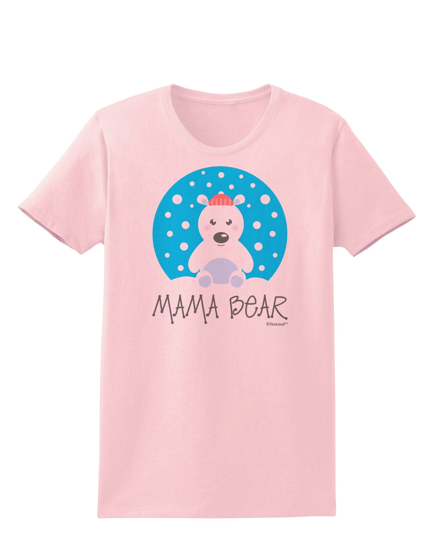 Matching Polar Bear Family - Mama Bear Womens T-Shirt by TooLoud-Womens T-Shirt-TooLoud-PalePink-X-Small-Davson Sales