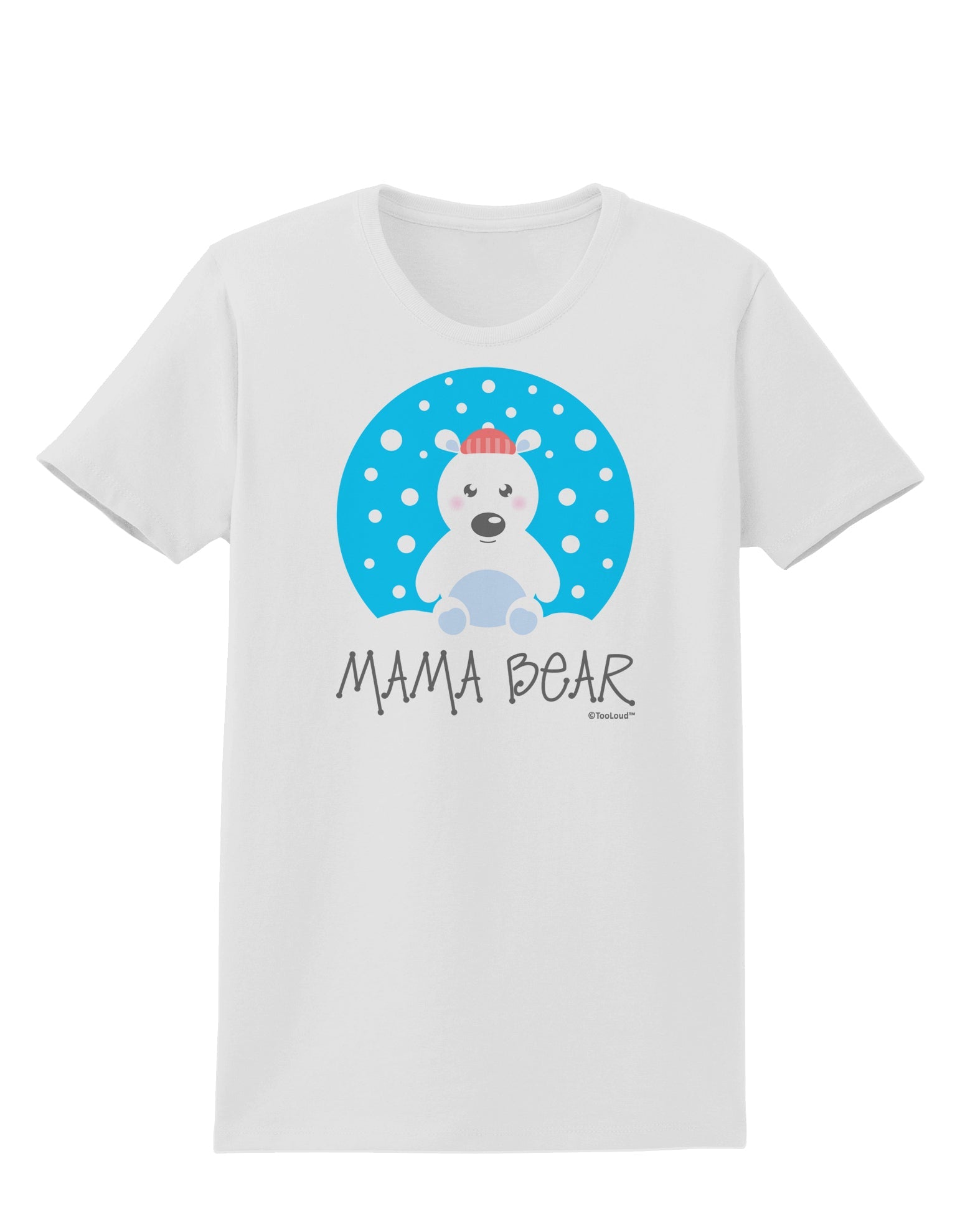 Matching Polar Bear Family - Mama Bear Womens T-Shirt by TooLoud-Womens T-Shirt-TooLoud-White-X-Small-Davson Sales