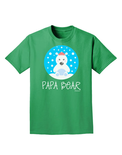 Matching Polar Bear Family - Papa Bear Adult Dark T-Shirt by TooLoud-Mens T-Shirt-TooLoud-Kelly-Green-Small-Davson Sales