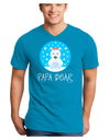 Matching Polar Bear Family - Papa Bear Adult Dark V-Neck T-Shirt by TooLoud-Mens V-Neck T-Shirt-TooLoud-Turquoise-Small-Davson Sales