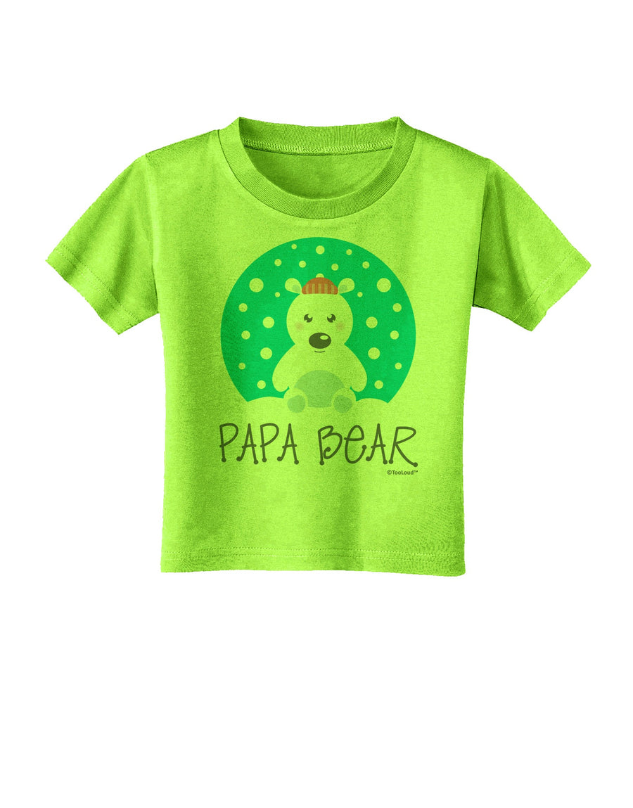 Matching Polar Bear Family - Papa Bear Toddler T-Shirt by TooLoud-Toddler T-Shirt-TooLoud-White-2T-Davson Sales