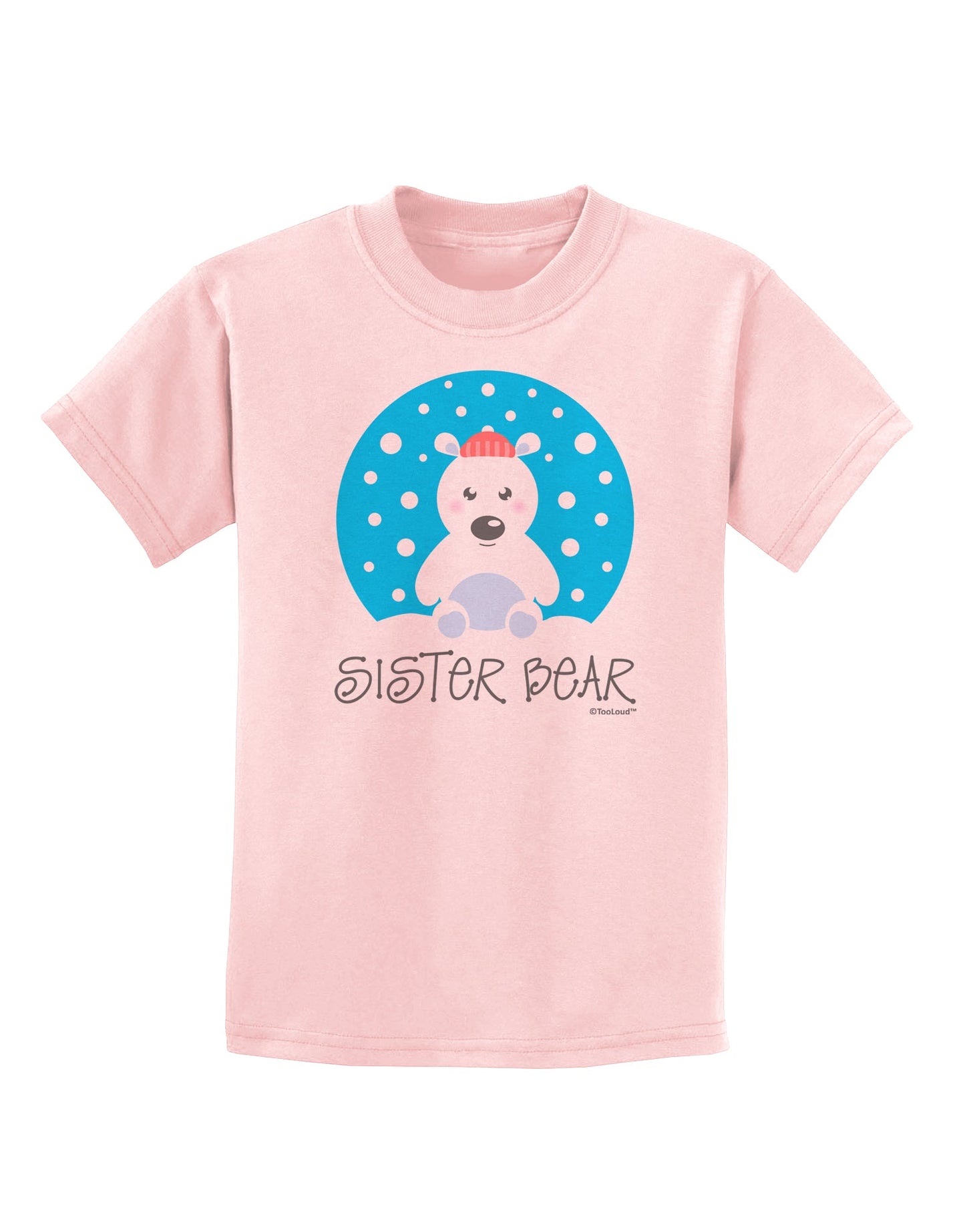 Matching Polar Bear Family - Sister Bear Childrens T-Shirt by TooLoud-Childrens T-Shirt-TooLoud-PalePink-X-Small-Davson Sales