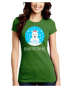 Matching Polar Bear Family - Sister Bear Juniors Crew Dark T-Shirt by TooLoud-T-Shirts Juniors Tops-TooLoud-Kiwi-Green-Juniors Fitted X-Small-Davson Sales