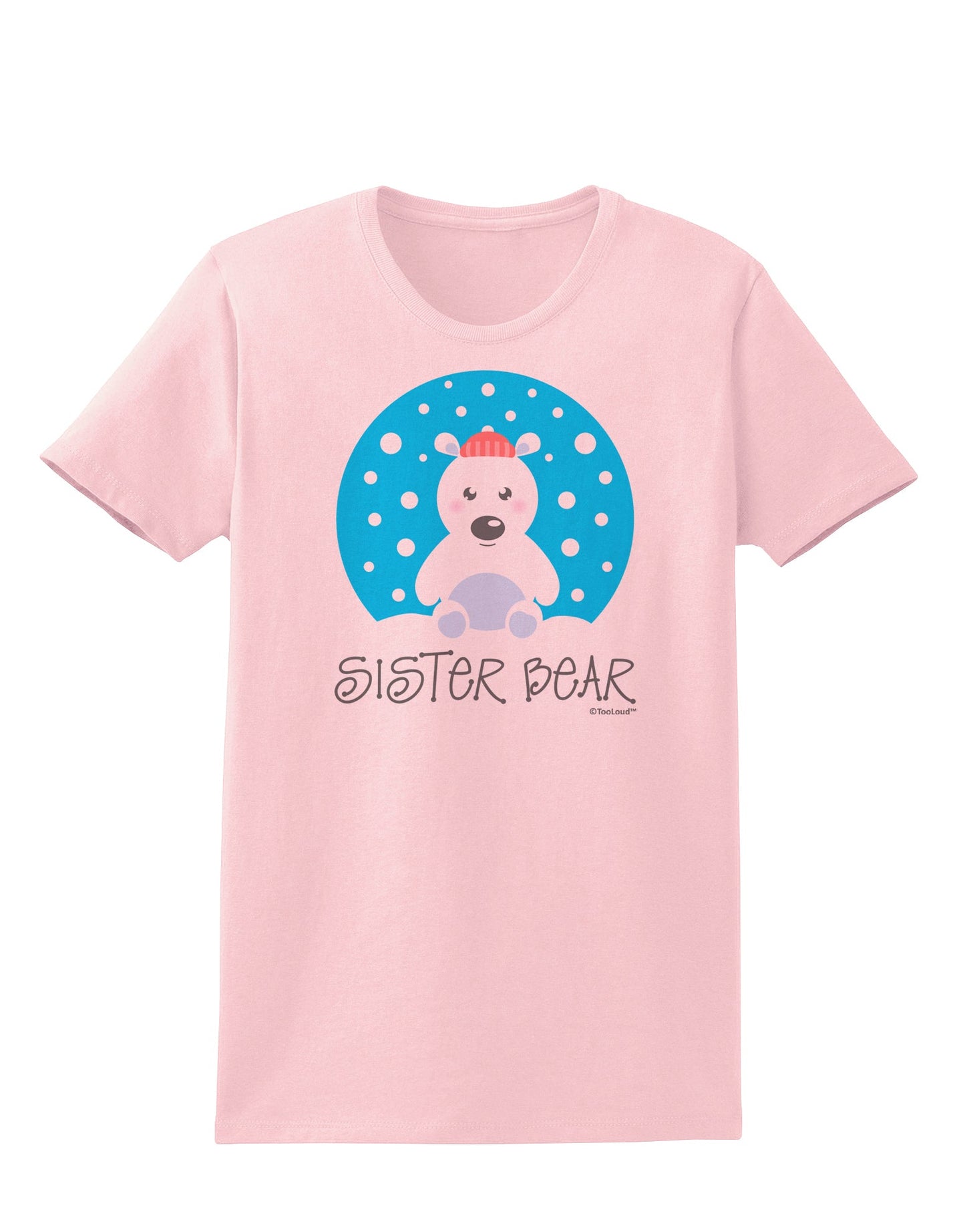Matching Polar Bear Family - Sister Bear Womens T-Shirt by TooLoud-Womens T-Shirt-TooLoud-PalePink-X-Small-Davson Sales