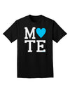 Matching Soulmate Design - Mate - Blue Adult Dark T-Shirt by TooLoud-Mens T-Shirt-TooLoud-Black-Small-Davson Sales