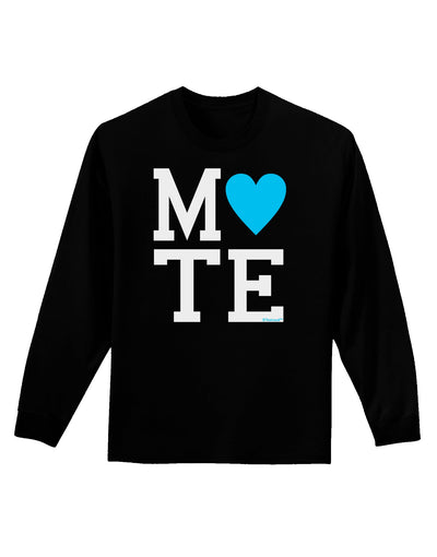 Matching Soulmate Design - Mate - Blue Adult Long Sleeve Dark T-Shirt by TooLoud-TooLoud-Black-Small-Davson Sales