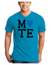 Matching Soulmate Design - Mate - Blue Adult V-Neck T-shirt by TooLoud-Mens V-Neck T-Shirt-TooLoud-Turquoise-Small-Davson Sales