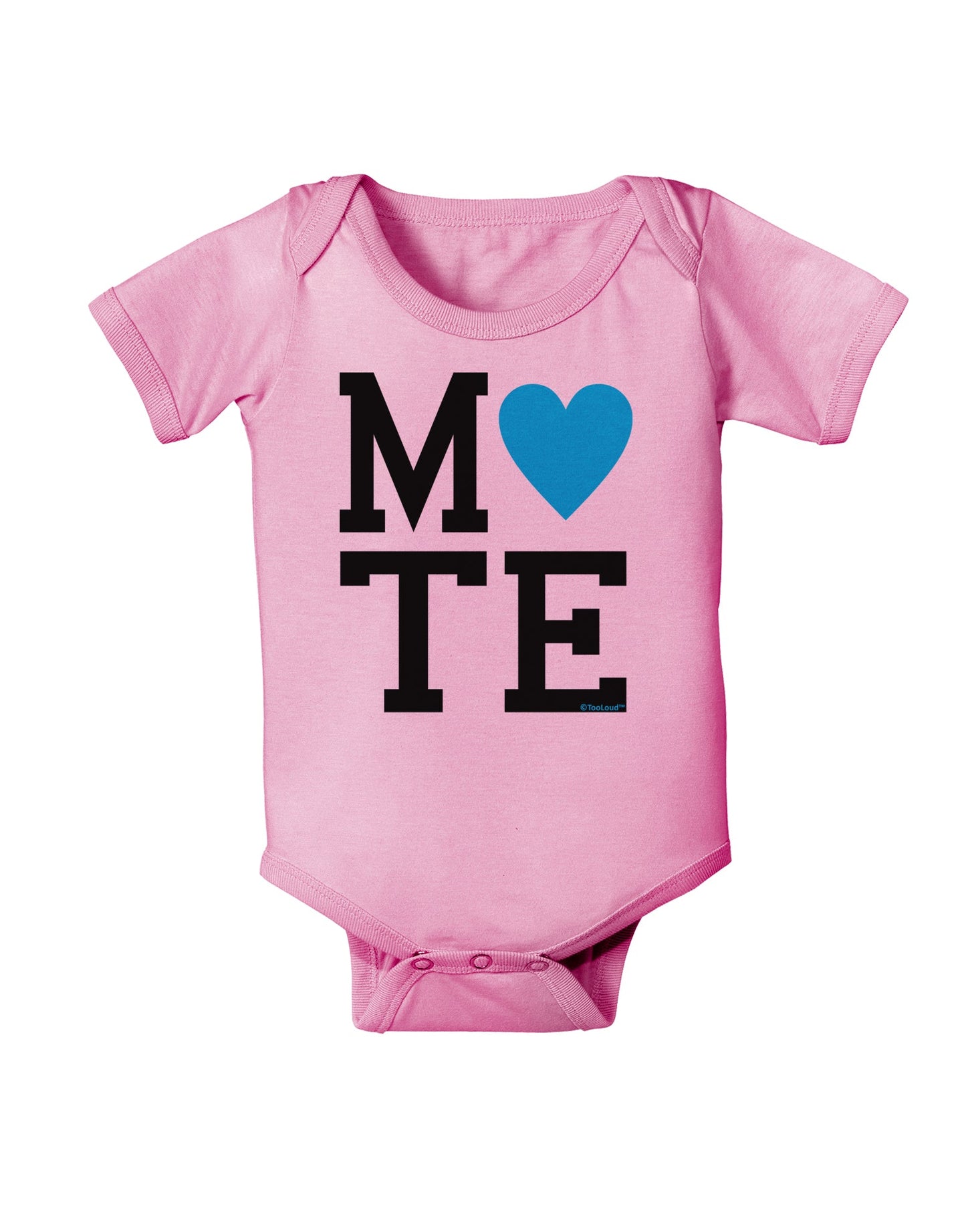 Matching Soulmate Design - Mate - Blue Baby Romper Bodysuit by TooLoud-Baby Romper-TooLoud-Light-Pink-06-Months-Davson Sales
