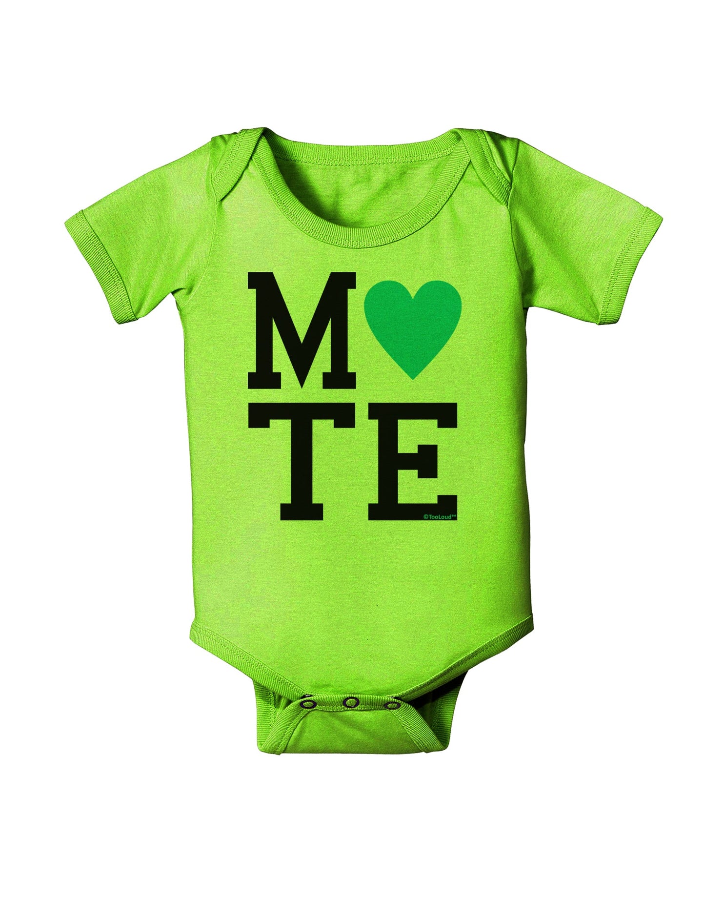 Matching Soulmate Design - Mate - Blue Baby Romper Bodysuit by TooLoud-Baby Romper-TooLoud-Lime-Green-06-Months-Davson Sales
