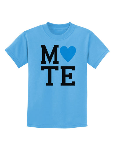 Matching Soulmate Design - Mate - Blue Childrens T-Shirt by TooLoud-Childrens T-Shirt-TooLoud-Aquatic-Blue-X-Small-Davson Sales