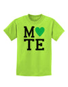 Matching Soulmate Design - Mate - Blue Childrens T-Shirt by TooLoud-Childrens T-Shirt-TooLoud-Lime-Green-X-Small-Davson Sales