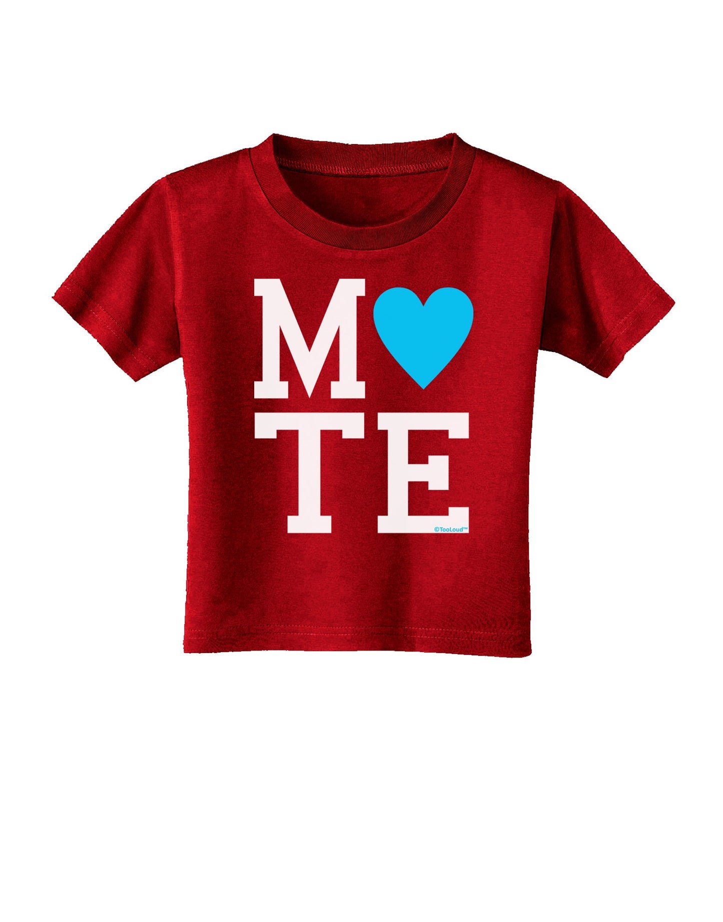 Matching Soulmate Design - Mate - Blue Toddler T-Shirt Dark by TooLoud-Toddler T-Shirt-TooLoud-Red-2T-Davson Sales
