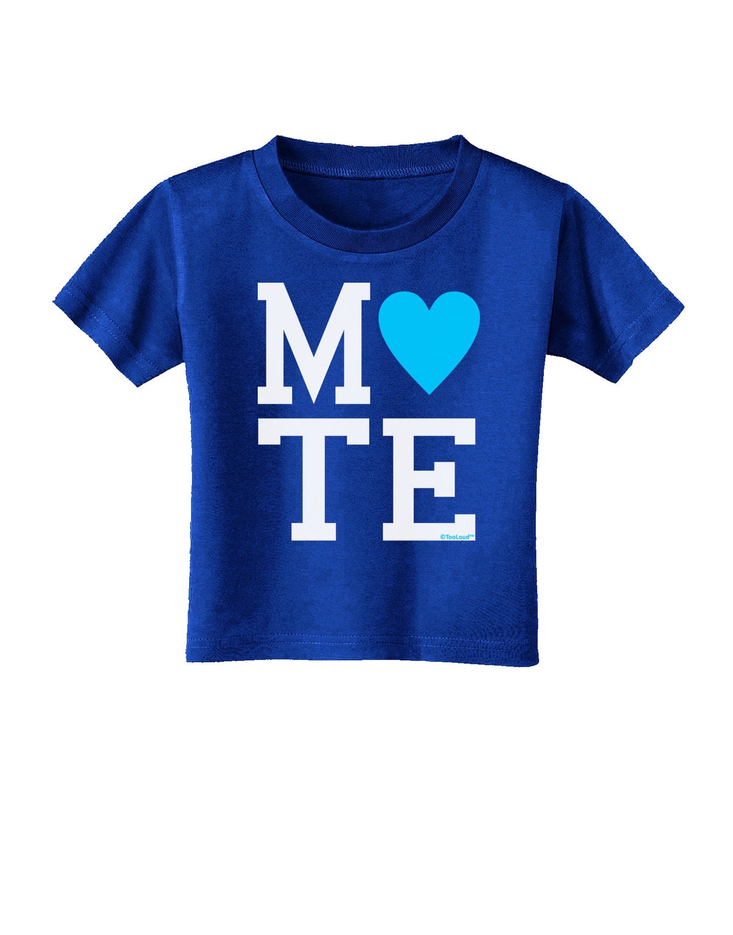 Matching Soulmate Design - Mate - Blue Toddler T-Shirt Dark by TooLoud-Toddler T-Shirt-TooLoud-Royal-Blue-2T-Davson Sales