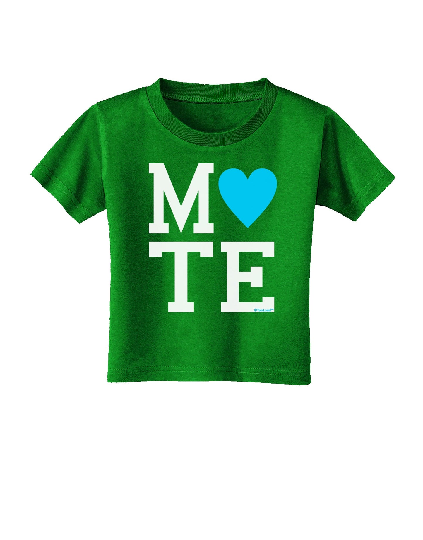 Matching Soulmate Design - Mate - Blue Toddler T-Shirt Dark by TooLoud-Toddler T-Shirt-TooLoud-Clover-Green-2T-Davson Sales