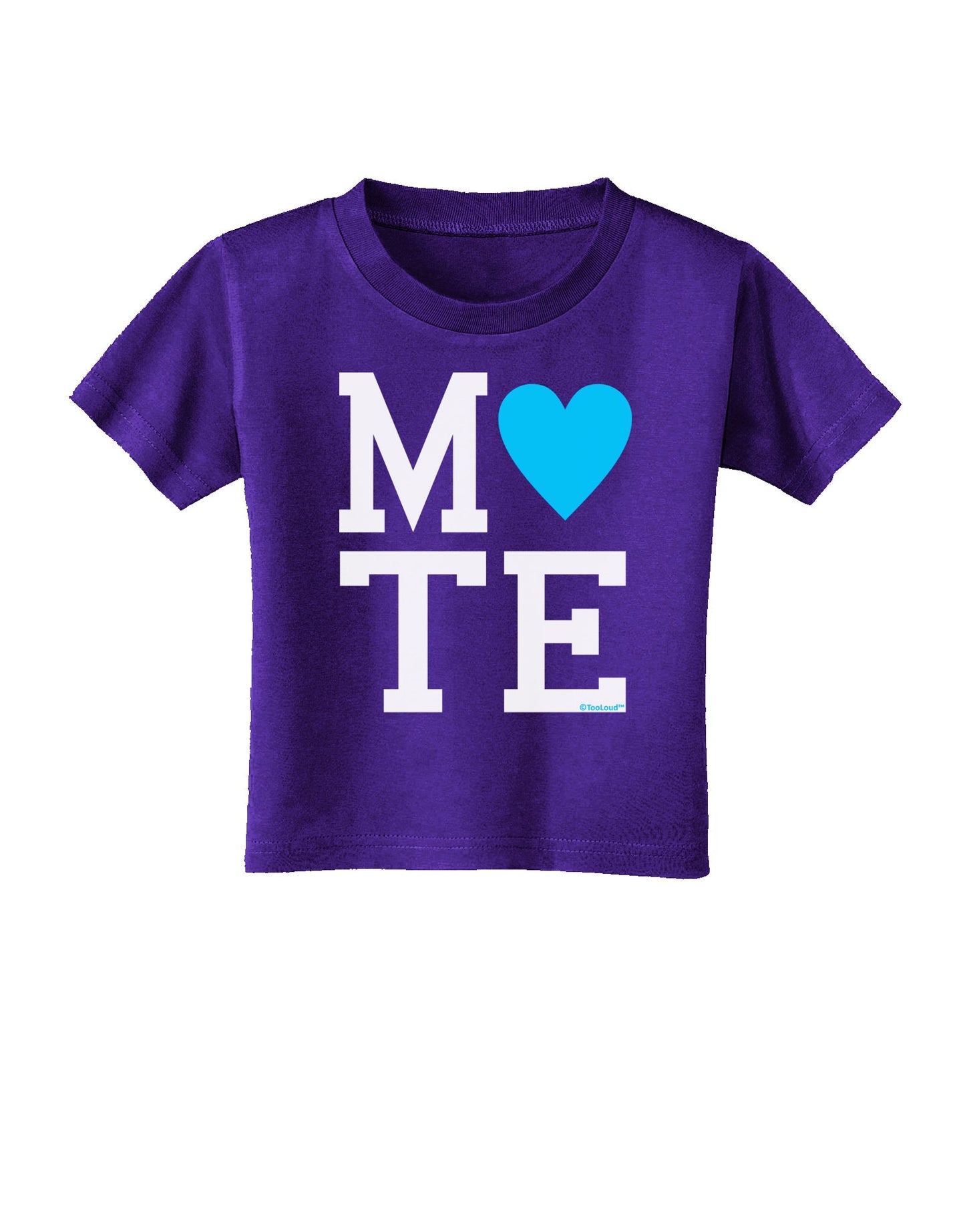 Matching Soulmate Design - Mate - Blue Toddler T-Shirt Dark by TooLoud-Toddler T-Shirt-TooLoud-Purple-2T-Davson Sales