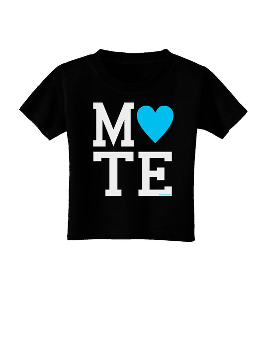 Matching Soulmate Design - Mate - Blue Toddler T-Shirt Dark by TooLoud-Toddler T-Shirt-TooLoud-Black-2T-Davson Sales
