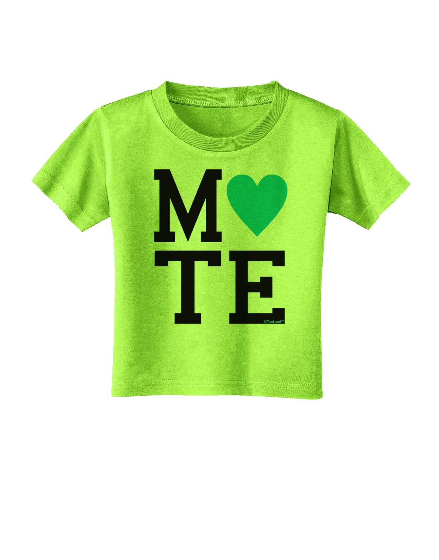Matching Soulmate Design - Mate - Blue Toddler T-Shirt by TooLoud-Toddler T-Shirt-TooLoud-Lime-Green-2T-Davson Sales