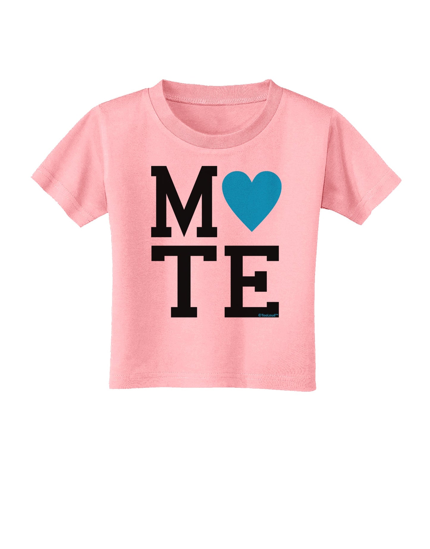 Matching Soulmate Design - Mate - Blue Toddler T-Shirt by TooLoud-Toddler T-Shirt-TooLoud-Candy-Pink-2T-Davson Sales