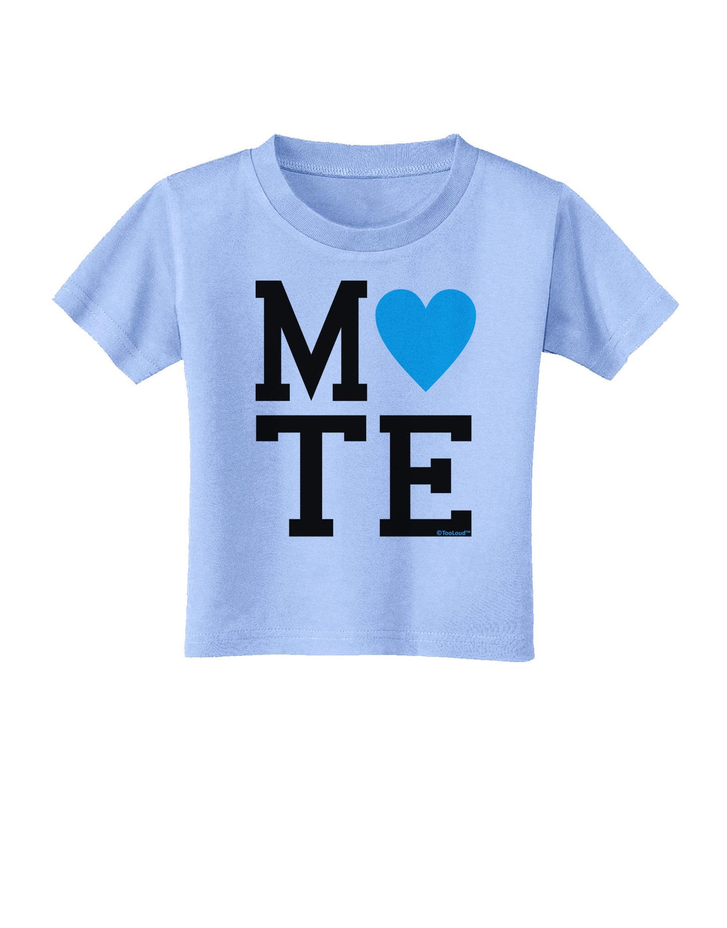 Matching Soulmate Design - Mate - Blue Toddler T-Shirt by TooLoud-Toddler T-Shirt-TooLoud-Aquatic-Blue-2T-Davson Sales
