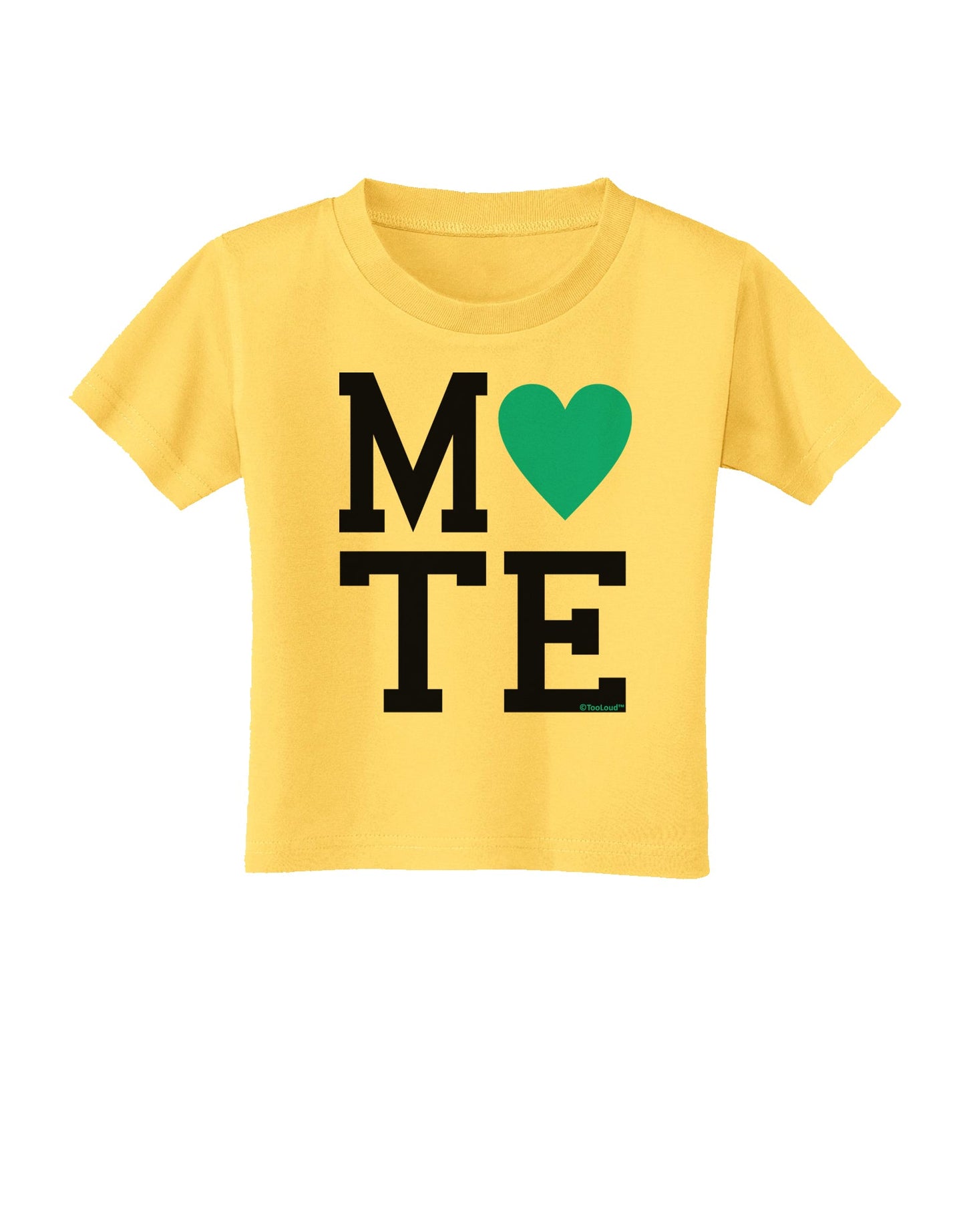 Matching Soulmate Design - Mate - Blue Toddler T-Shirt by TooLoud-Toddler T-Shirt-TooLoud-Yellow-2T-Davson Sales