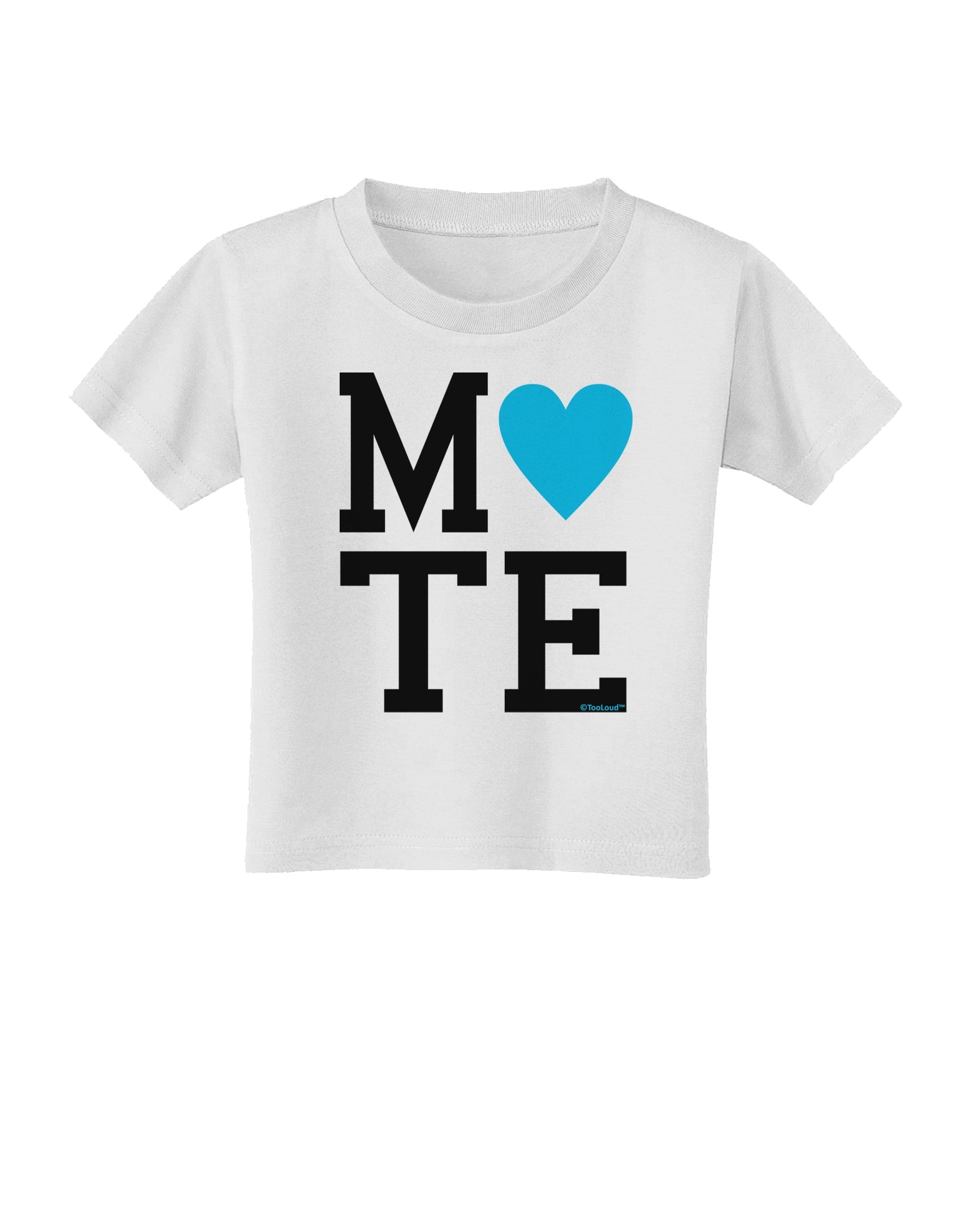 Matching Soulmate Design - Mate - Blue Toddler T-Shirt by TooLoud-Toddler T-Shirt-TooLoud-White-2T-Davson Sales