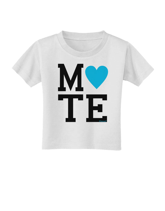 Matching Soulmate Design - Mate - Blue Toddler T-Shirt by TooLoud-Toddler T-Shirt-TooLoud-White-2T-Davson Sales