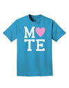 Matching Soulmate Design - Mate - Pink Adult Dark T-Shirt by TooLoud-Mens T-Shirt-TooLoud-Turquoise-Small-Davson Sales