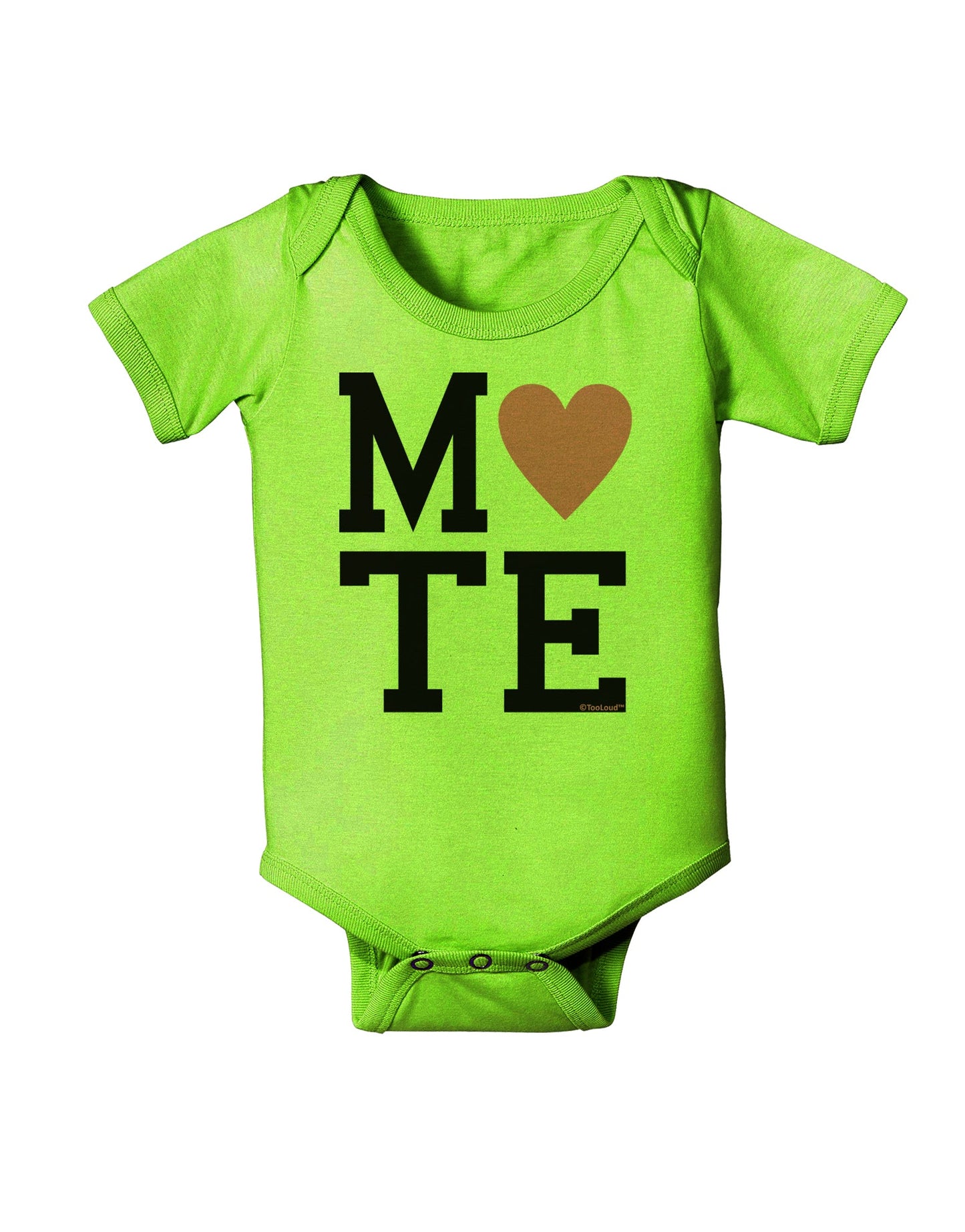 Matching Soulmate Design - Mate - Pink Baby Romper Bodysuit by TooLoud-Baby Romper-TooLoud-Lime-Green-06-Months-Davson Sales