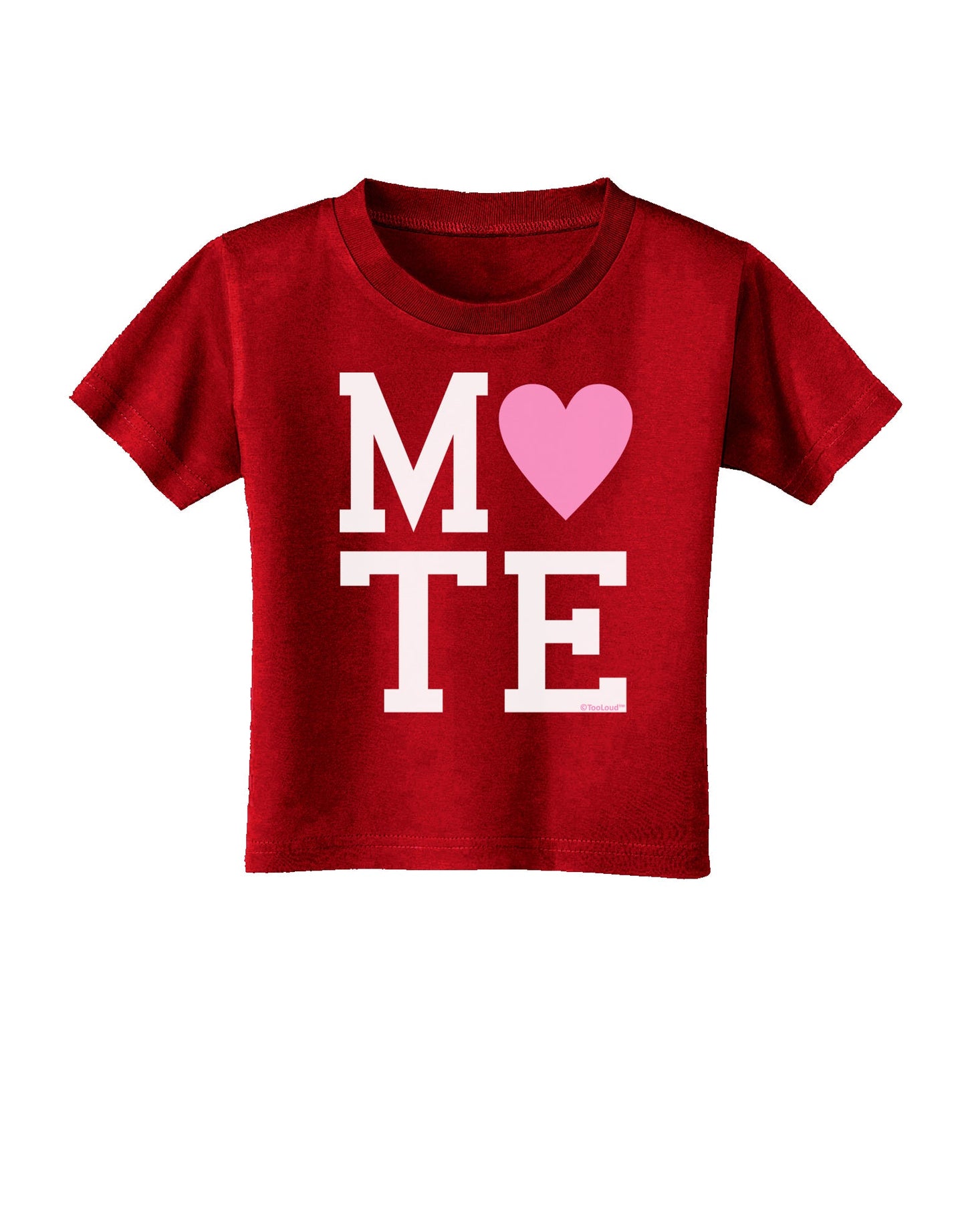 Matching Soulmate Design - Mate - Pink Toddler T-Shirt Dark by TooLoud-Toddler T-Shirt-TooLoud-Red-2T-Davson Sales
