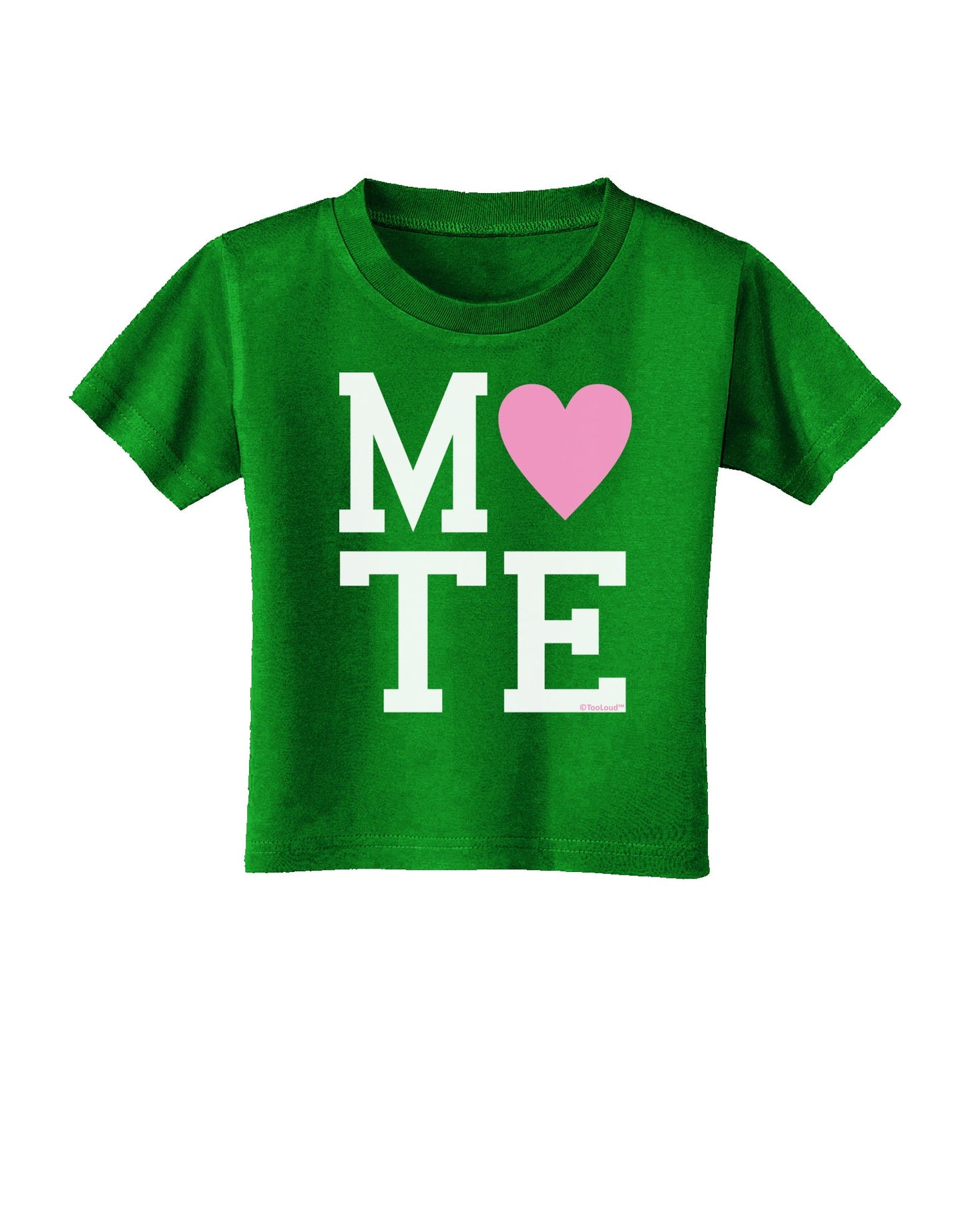 Matching Soulmate Design - Mate - Pink Toddler T-Shirt Dark by TooLoud-Toddler T-Shirt-TooLoud-Clover-Green-2T-Davson Sales