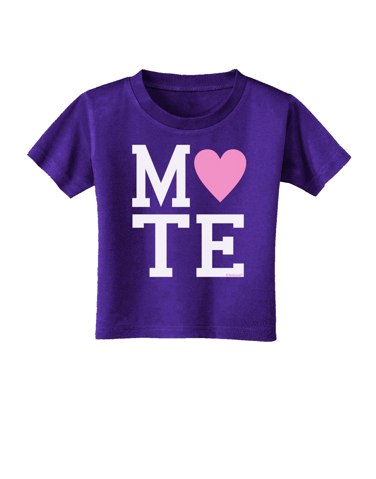 Matching Soulmate Design - Mate - Pink Toddler T-Shirt Dark by TooLoud-Toddler T-Shirt-TooLoud-Purple-2T-Davson Sales