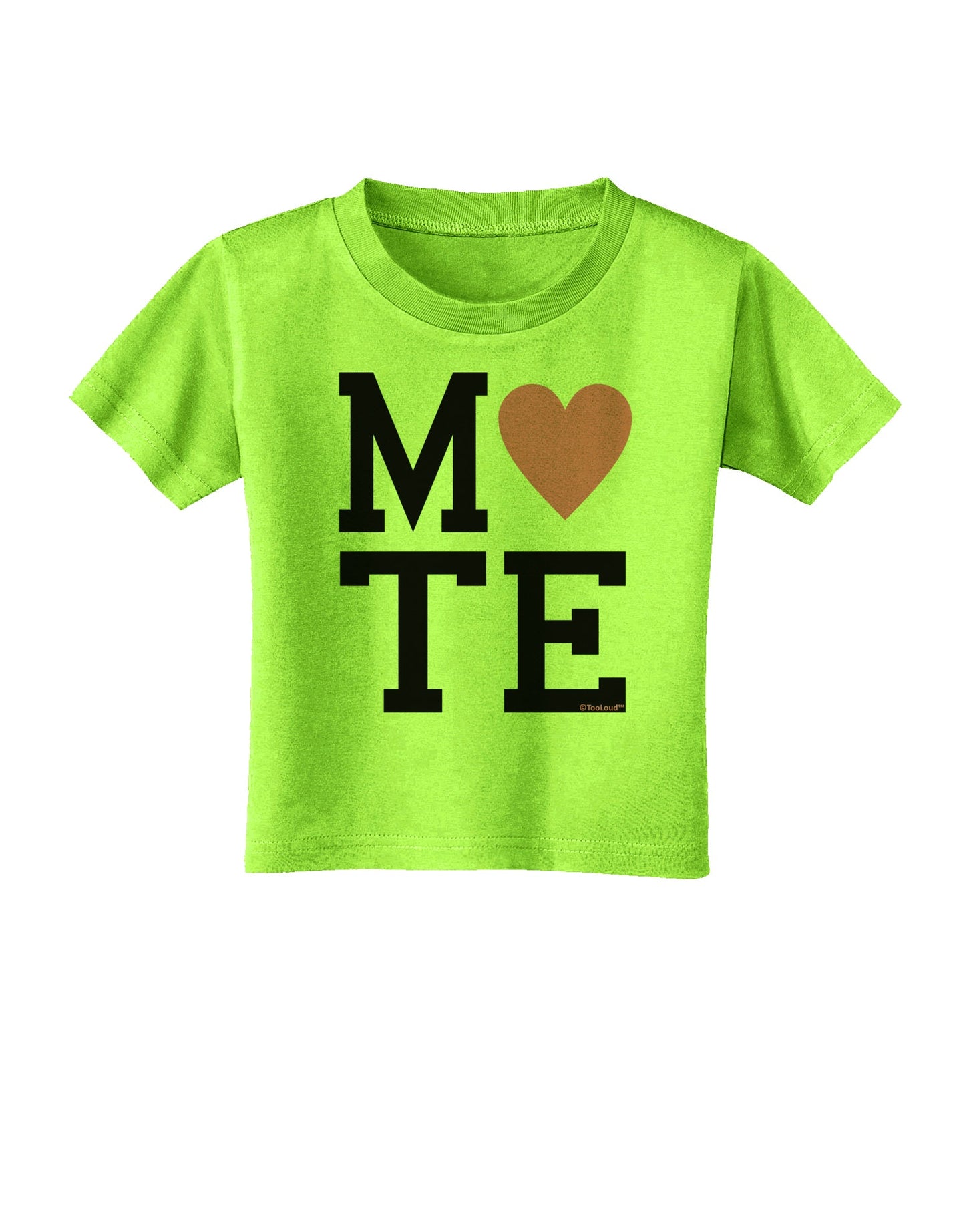 Matching Soulmate Design - Mate - Pink Toddler T-Shirt by TooLoud-Toddler T-Shirt-TooLoud-Lime-Green-2T-Davson Sales