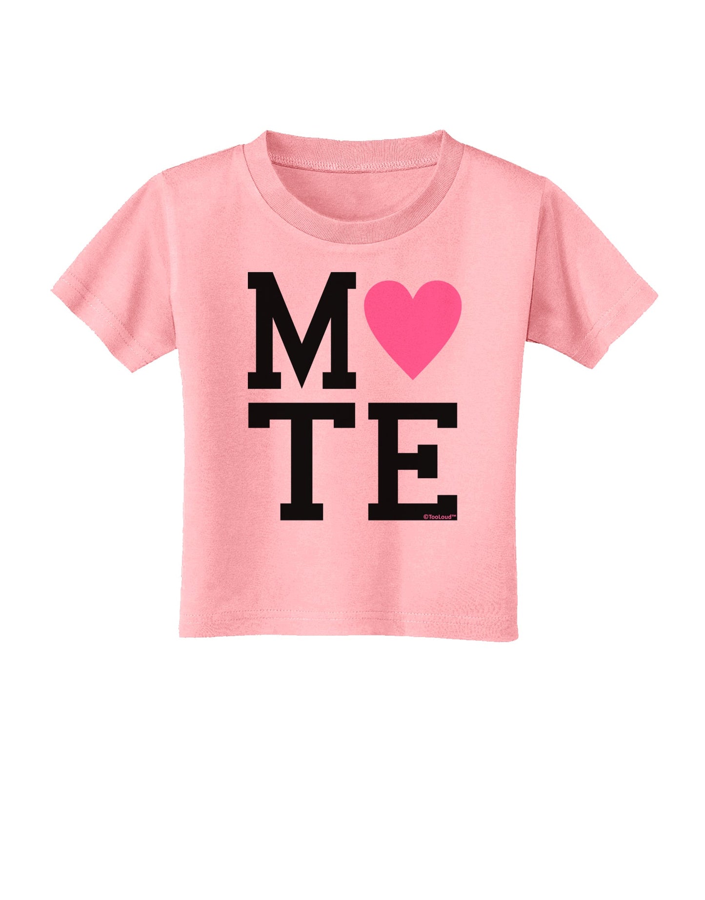 Matching Soulmate Design - Mate - Pink Toddler T-Shirt by TooLoud-Toddler T-Shirt-TooLoud-Candy-Pink-2T-Davson Sales