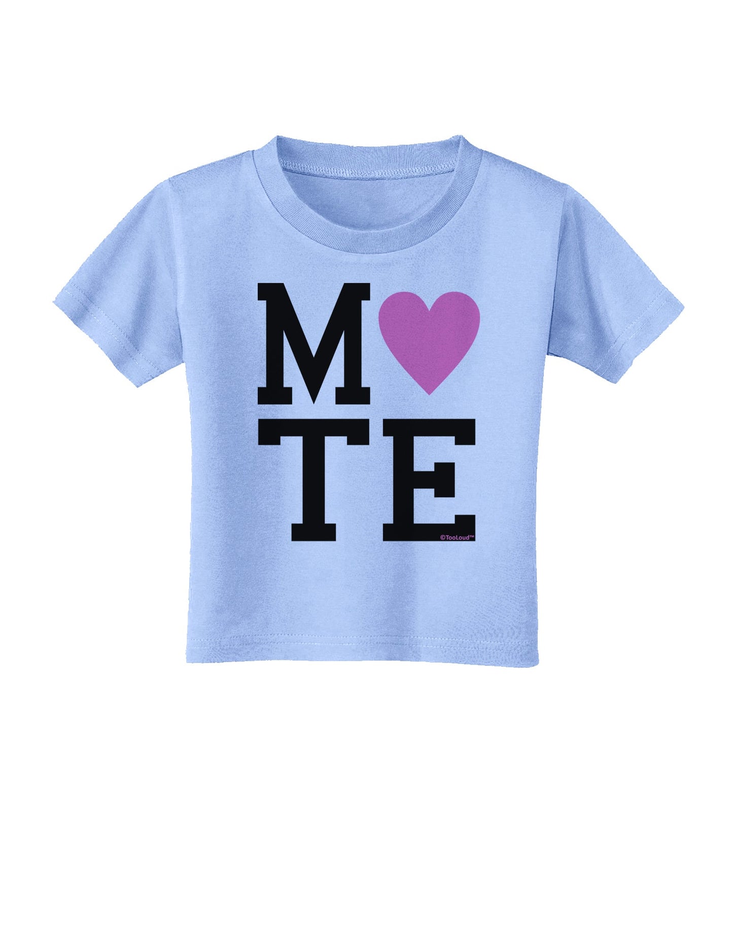 Matching Soulmate Design - Mate - Pink Toddler T-Shirt by TooLoud-Toddler T-Shirt-TooLoud-Aquatic-Blue-2T-Davson Sales