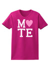 Matching Soulmate Design - Mate - Pink Womens Dark T-Shirt by TooLoud-Womens T-Shirt-TooLoud-Hot-Pink-Small-Davson Sales