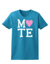 Matching Soulmate Design - Mate - Pink Womens Dark T-Shirt by TooLoud-Womens T-Shirt-TooLoud-Turquoise-X-Small-Davson Sales