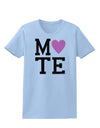 Matching Soulmate Design - Mate - Pink Womens T-Shirt by TooLoud-Womens T-Shirt-TooLoud-Light-Blue-X-Small-Davson Sales