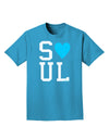 Matching Soulmate Design - Soul - Blue Adult Dark T-Shirt by TooLoud-Mens T-Shirt-TooLoud-Turquoise-Small-Davson Sales