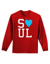 Matching Soulmate Design - Soul - Blue Adult Long Sleeve Dark T-Shirt by TooLoud-TooLoud-Red-Small-Davson Sales