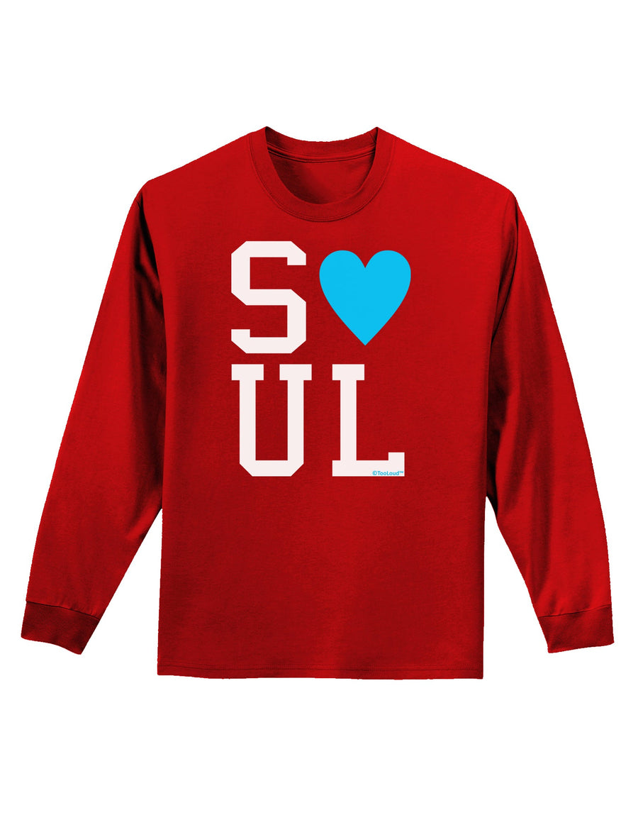 Matching Soulmate Design - Soul - Blue Adult Long Sleeve Dark T-Shirt by TooLoud-TooLoud-Black-Small-Davson Sales