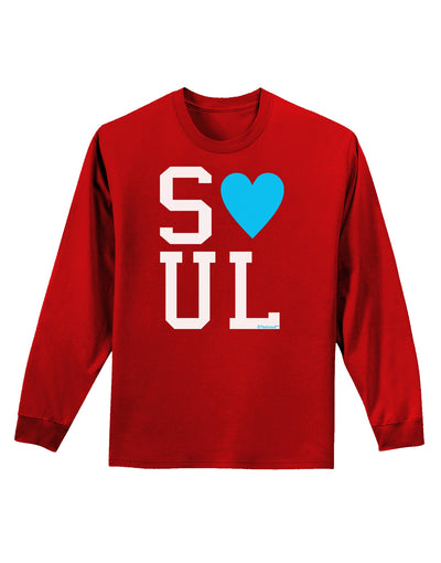 Matching Soulmate Design - Soul - Blue Adult Long Sleeve Dark T-Shirt by TooLoud-TooLoud-Red-Small-Davson Sales