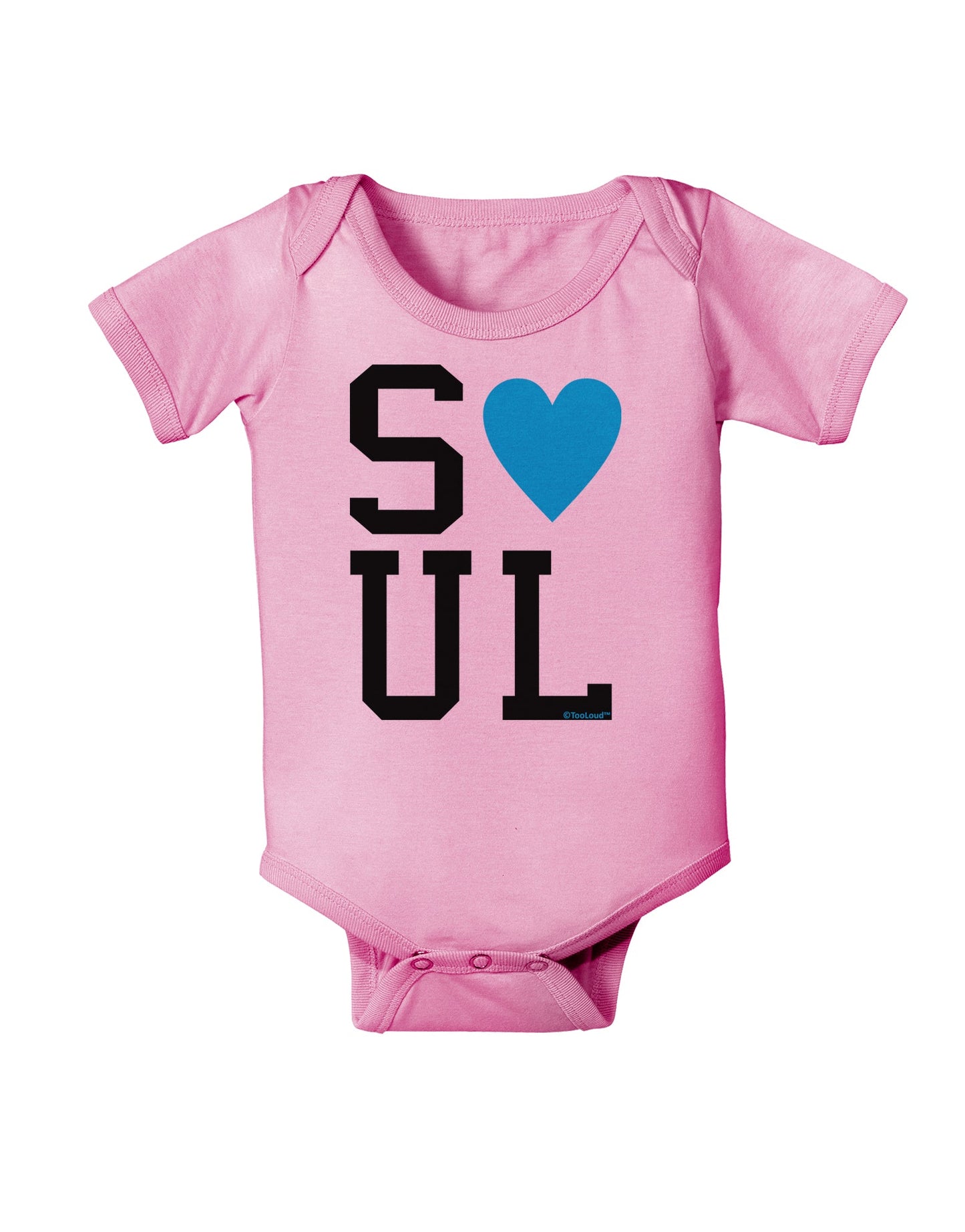 Matching Soulmate Design - Soul - Blue Baby Romper Bodysuit by TooLoud-Baby Romper-TooLoud-Light-Pink-06-Months-Davson Sales