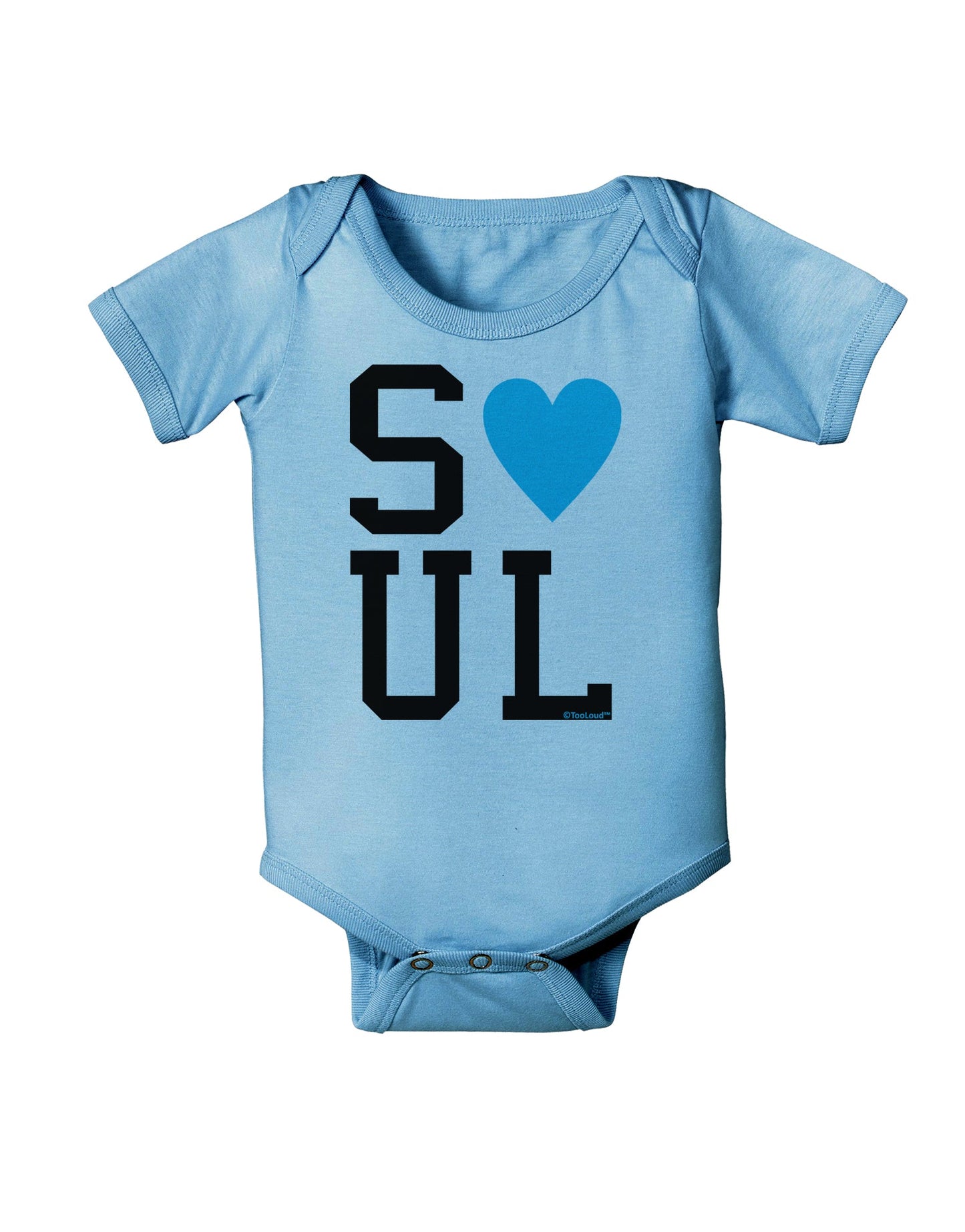 Matching Soulmate Design - Soul - Blue Baby Romper Bodysuit by TooLoud-Baby Romper-TooLoud-Light-Blue-06-Months-Davson Sales