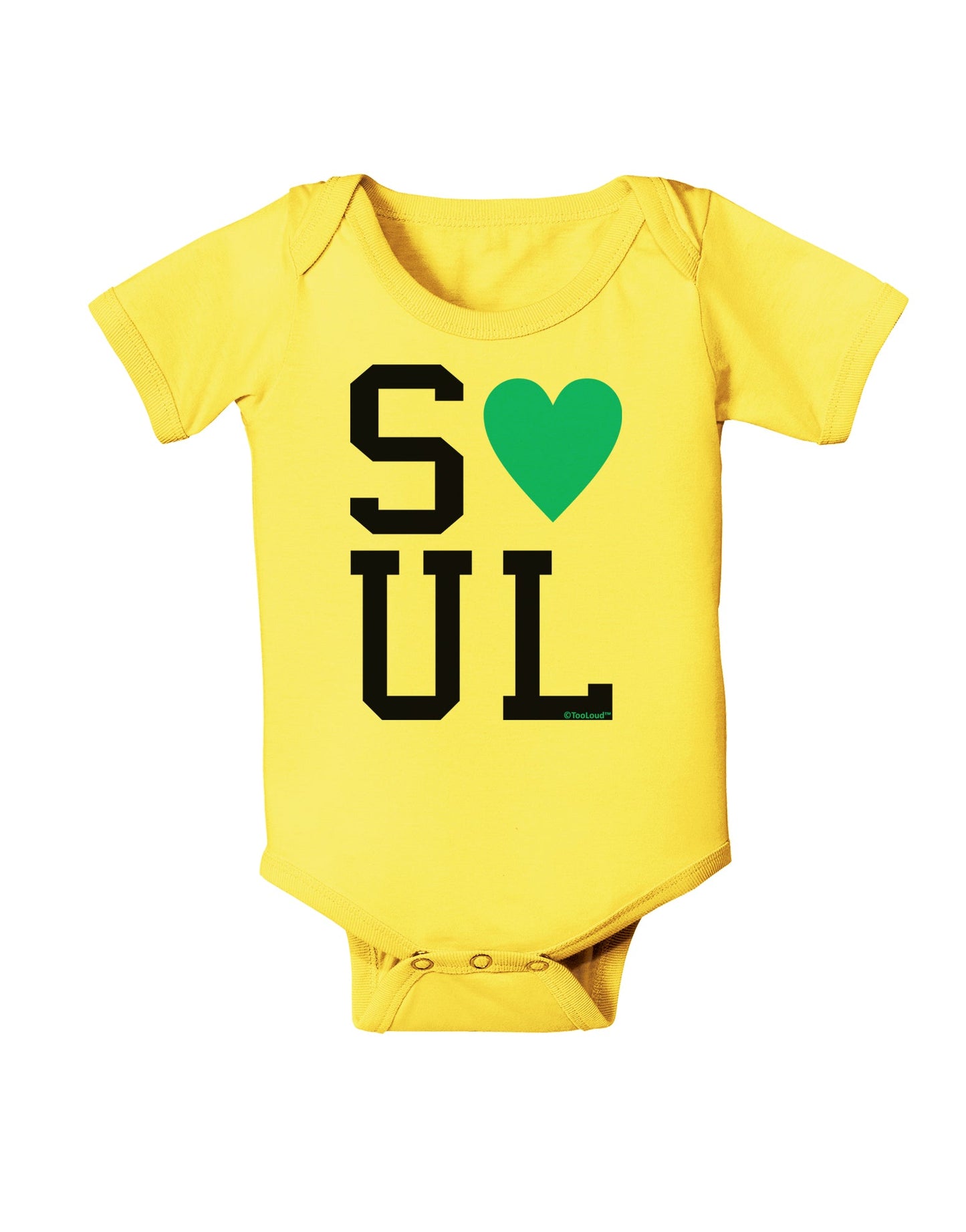 Matching Soulmate Design - Soul - Blue Baby Romper Bodysuit by TooLoud-Baby Romper-TooLoud-Yellow-06-Months-Davson Sales