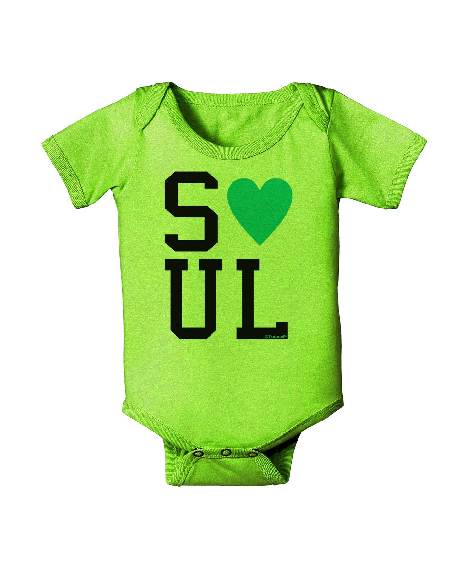 Matching Soulmate Design - Soul - Blue Baby Romper Bodysuit by TooLoud-Baby Romper-TooLoud-Lime-Green-06-Months-Davson Sales