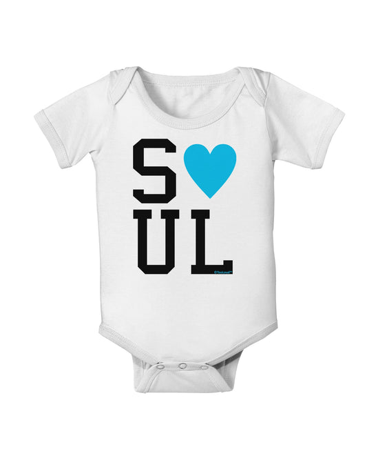 Matching Soulmate Design - Soul - Blue Baby Romper Bodysuit by TooLoud-Baby Romper-TooLoud-White-06-Months-Davson Sales