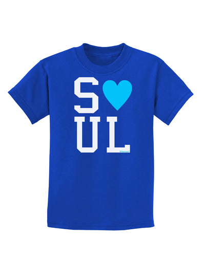 Matching Soulmate Design - Soul - Blue Childrens Dark T-Shirt by TooLoud-Childrens T-Shirt-TooLoud-Royal-Blue-X-Small-Davson Sales